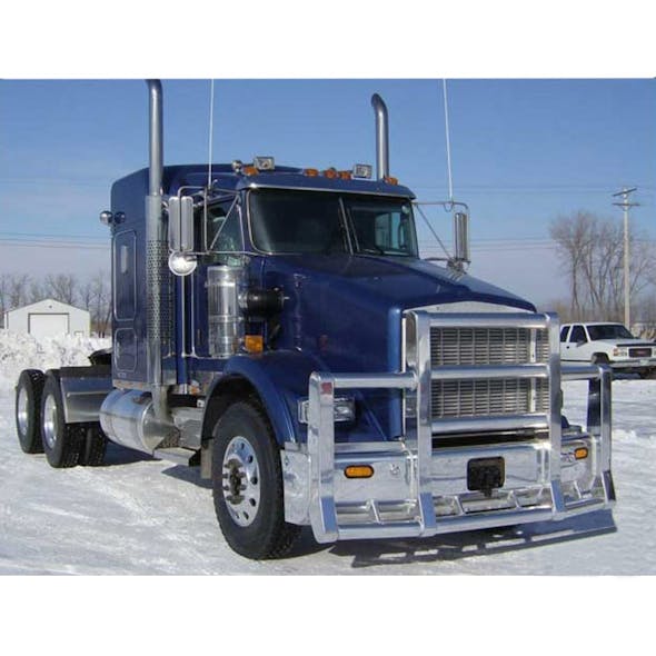 Kenworth T800 SBA Herd Super Road Train Bumper Grill Guard With Horizontal Bars On Truck
