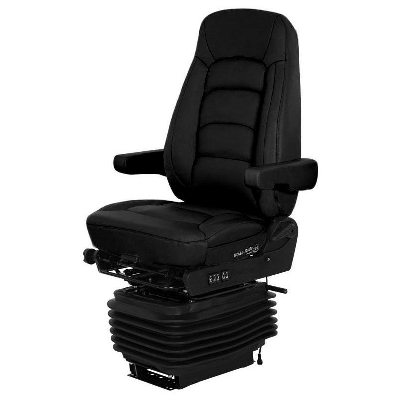 Bostrom Wide Ride II Seat Heated High Back Black Ultra Leather