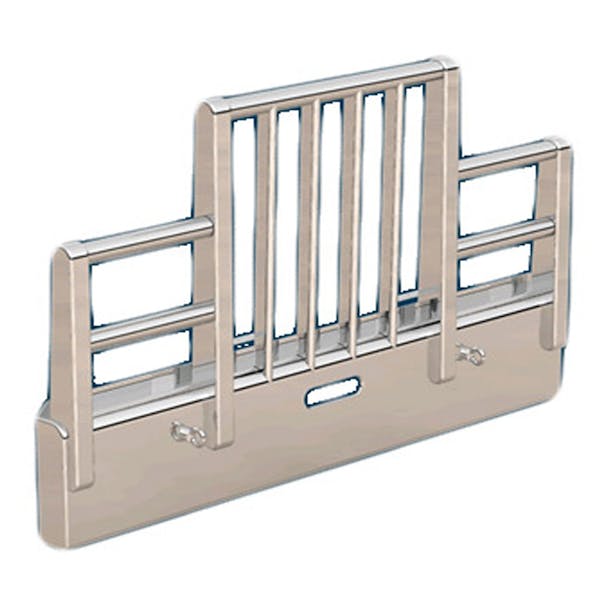 Peterbilt 357 Set Forward Axle Herd Texas Bumper Grill Guard - Vertical Bars - Without Signal Lights and 2in Round lights