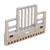Peterbilt 367 Set Forward Axle Herd Texas Bumper Grill Guard - Vertical Bars - With Signal Lights and 2in Round Lights