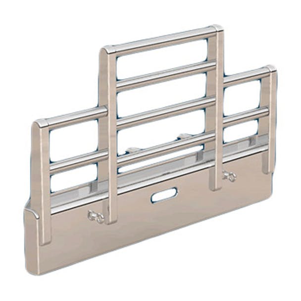 Peterbilt 367 Set Forward Axle Herd Texas Bumper Grill Guard - Horizontal Bars - Without Signal Lights and 2in Round Lights