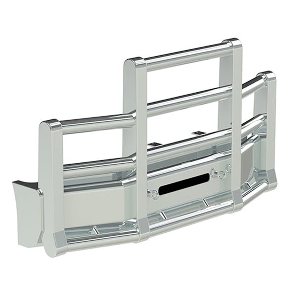 Peterbilt 357 Set Back Axle Herd Super Road Train Bumper Grill Guard With Eyebolts and Horizontal Bars