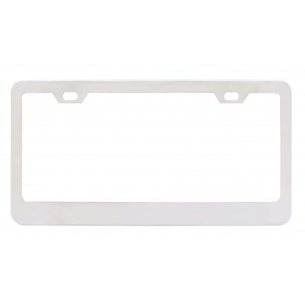 Chrome Wide Bottom 2 Hole License Plate Frame