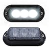LED Strobe Warning Light With Optional Chrome Bezel - Without Bezel