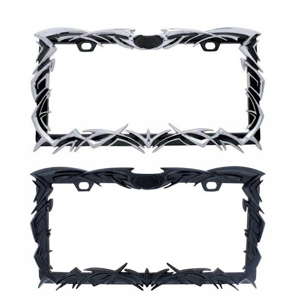 Universal Tribal Flame License Plate Frame