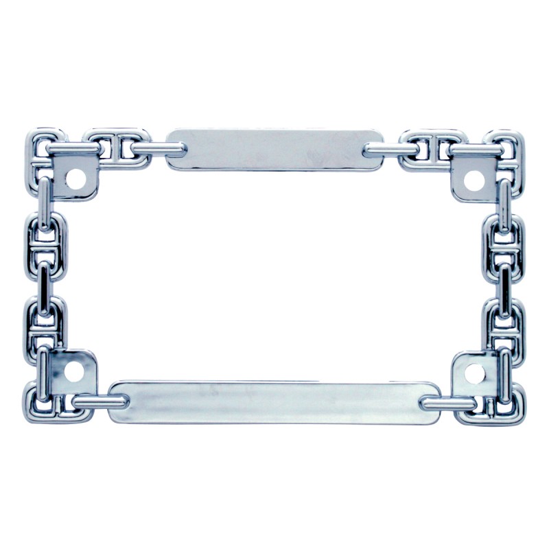 Universal Chain Link Motorcycle License Plate Frame - Raney's