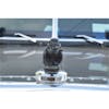 Angry Rubber Duck Hood Ornament Death Proof Gloss Black (With Base; Front View)