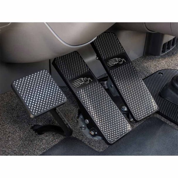Peterbilt 379 386 388 389 Black Diamond Billet Foot Pedal Set