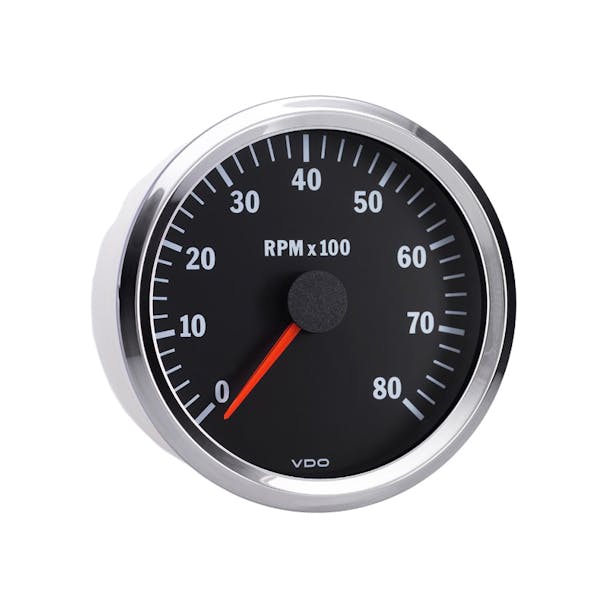 Semi Truck Electrical Programmable Tachometer Gauge Vision Chrome 8000 RPM
