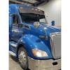 Kenworth T680 T880 Blind Mount Untie Drop Visor With M1 Lights By RoadWorks On Blue T680