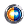 Mini Button Dual Color LED Marker Light By Rig Matters - Amber Blue