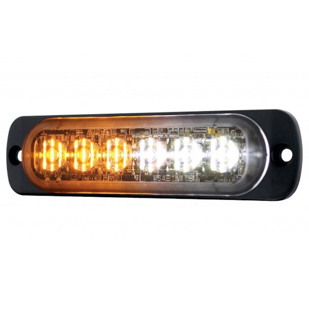 6 High Power LED Dual Color Warning Light