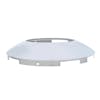Universal Chrome Front Hub Cap With Hubometer Hole & 7/16" Lip Side View