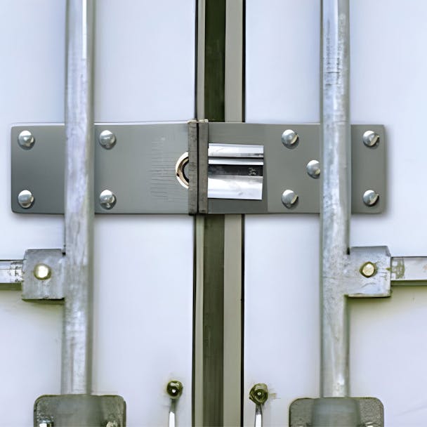 The Enforcer Door Hasp Up Close View On Truck