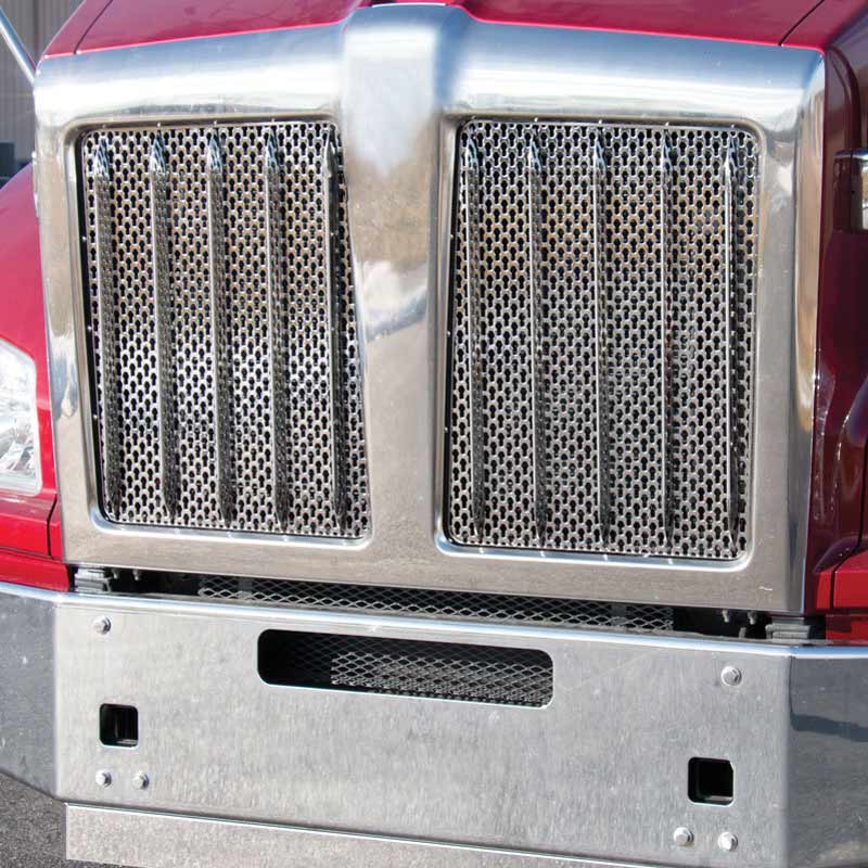 Kenworth T880 Stainless Steel Punch Grill By RoadWorks