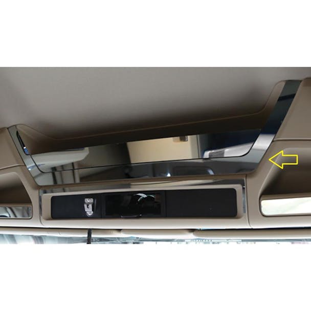 Kenworth T680 & T880 Upper Headliner 2 Piece Storage Pocket Trim With Arrow
