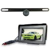 Backup License Plate Bracket Camera With 4.3in LCD - Wired