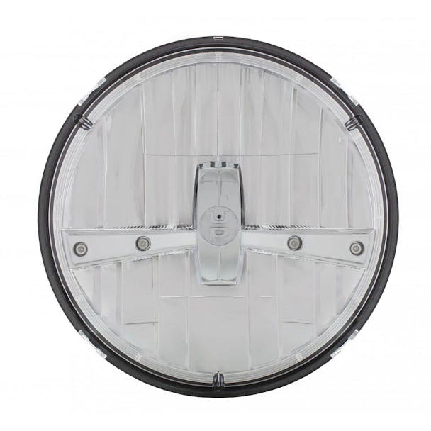 7" Round 5 High Powered Dual Function LED Chrome Headlight Off