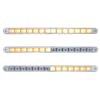 14 LED 12" Auxiliary Warning LED Light Bar - Chrome Bezel