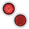 7 LED 4" STT & PTC Deep Dish Light - Red LEDs and Red Lens