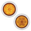 7 LED 4" STT & PTC Deep Dish Light - Amber LEDs and Amber Lens