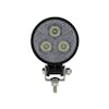 High Power 3 LED Round Compact Flood Work Light Unlit