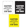 Polyguard White Yellow Black "Caution If You Can't See My Mirrors, I Can't See You. Stay Back" 24" x 30" Mud Flap