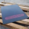 Polyguard Mud Flap Freightliner Logo 24" x 30" Black With Red Logo On Pallet