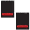 Polyguard Mud Flap Freightliner Logo 24" x 30" (Black w/ Red; Pair)