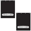Polyguard Mud Flap Freightliner Logo 24" x 30" (Black w/ White; Pair)