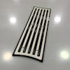 Universal Truck Custom Step Plate Chrome Finish - Chrome Plate Black Finish 