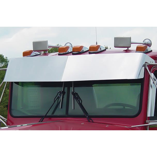 Kenworth Blind Mount 12" Drop Visor For Flat Windshields - 1985-1998