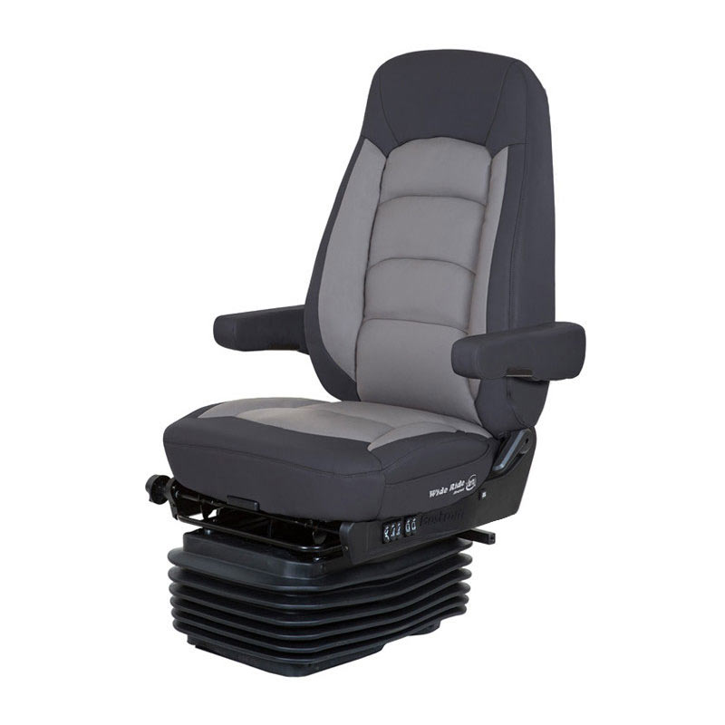 Bostrom Wide Ride II Seat Black/Grey Leather Serta Memory