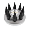 Black Chevy GMC Spike Nut Cover Set
