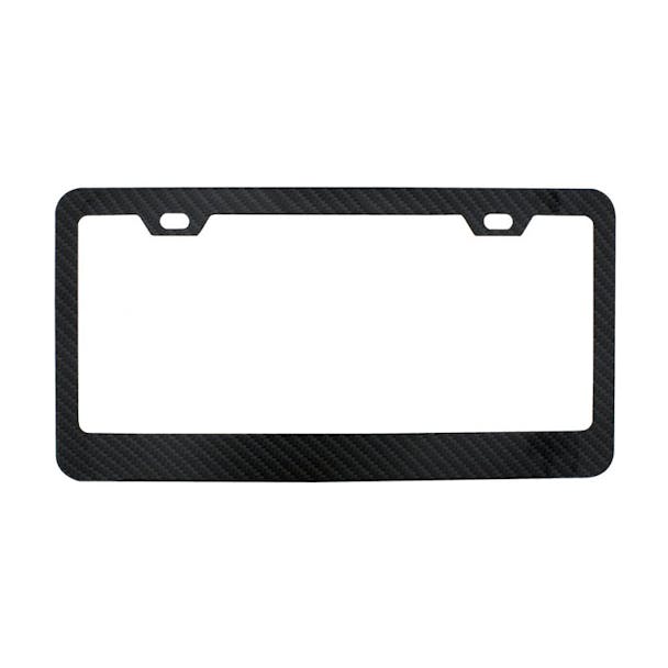 Carbon Fiber Style Wide Bottom Steel License Frame