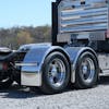 Hogebuilt 100" Value-Line Stainless Steel Single Axle Ultimate Lowrider Fenders On Back of Truck