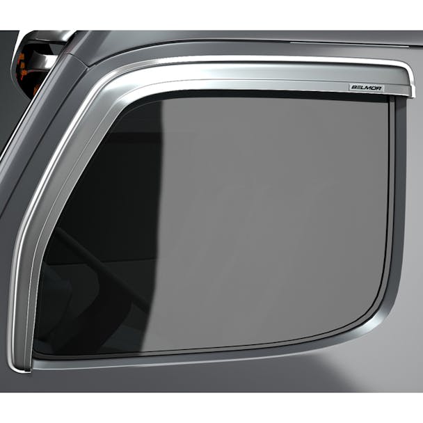 International 8500 8600 3200 Chrome Ventvisor Rain Guard