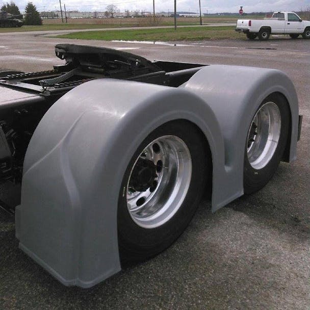 Double Hump Rear Fender Set With Light Box Style 2
