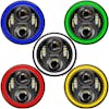 7" Round Projection LED Color Shift Angel EyeHeadlights Color Rims
