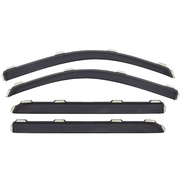 Chevrolet Silverado 1500 2500 3500 Crew Cab AVS Smoke In-Channel Ventvisor 4 Piece
