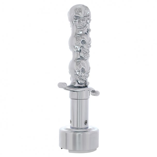 Chrome Skull Dagger Shift Knob 13/15/18 Speed