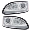 Peterbilt 386/387 Projector Headlight With LED Dual Function Light Bar Light Off