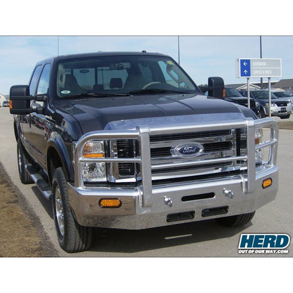 Ford Super Duty F-2/3/4/550 Excursion Herd AeroLT Bumper Grill Guard - Angle 2