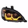 Freightliner Columbia Blackout Projection Headlight w/ Dual Function LED Bar - Passenger Side Front View