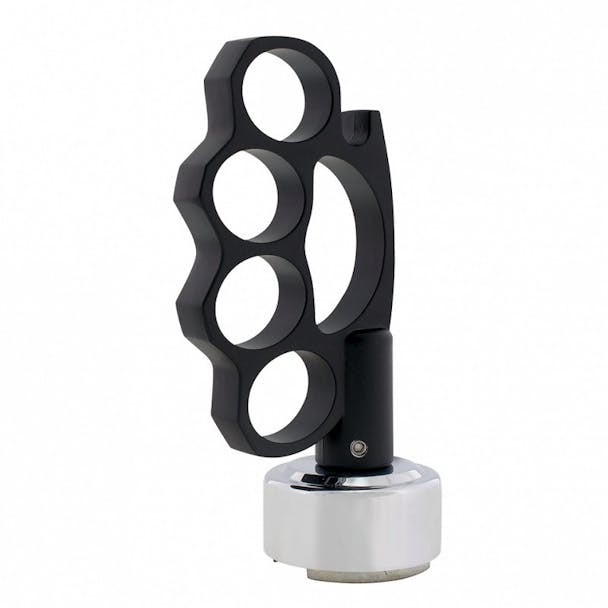 Black Knuckle Gear Shift Knob Angle View