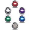 3/4" Mini Button Dual Revolution Red LED Marker Light All Options