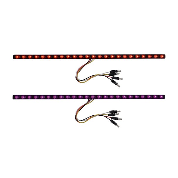 17" Dual Revolution Light Strip Red & Purple LED Marker Light