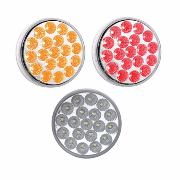 4'' Dual Amber/Red Stop Turn & Tail LED