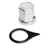 Chrome Lug Nut Cover With Black Indicator
