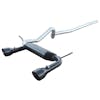 Pypes Jeep Wrangler 4 Door Dual Exhaust System - Black Powder Coat
